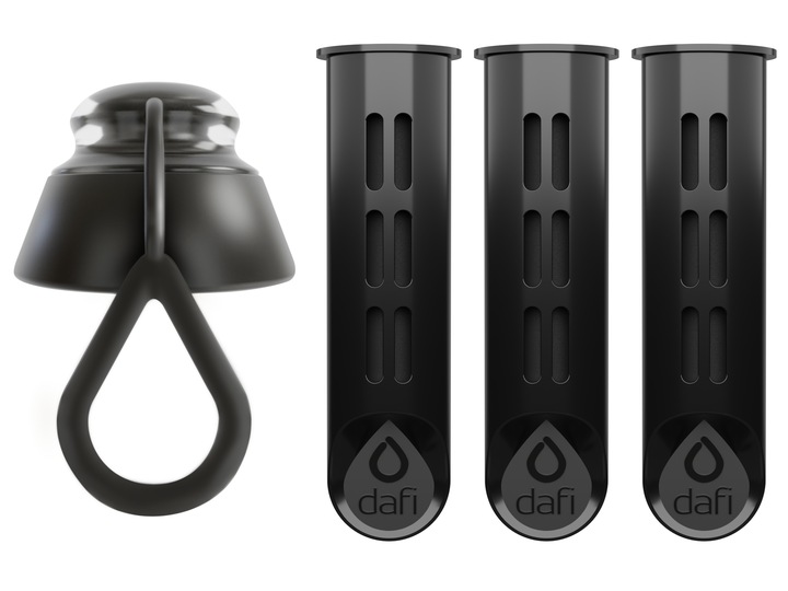 Wkład filtrujący do butelki DAFI Soft i Solid (3szt.) + nakrętka