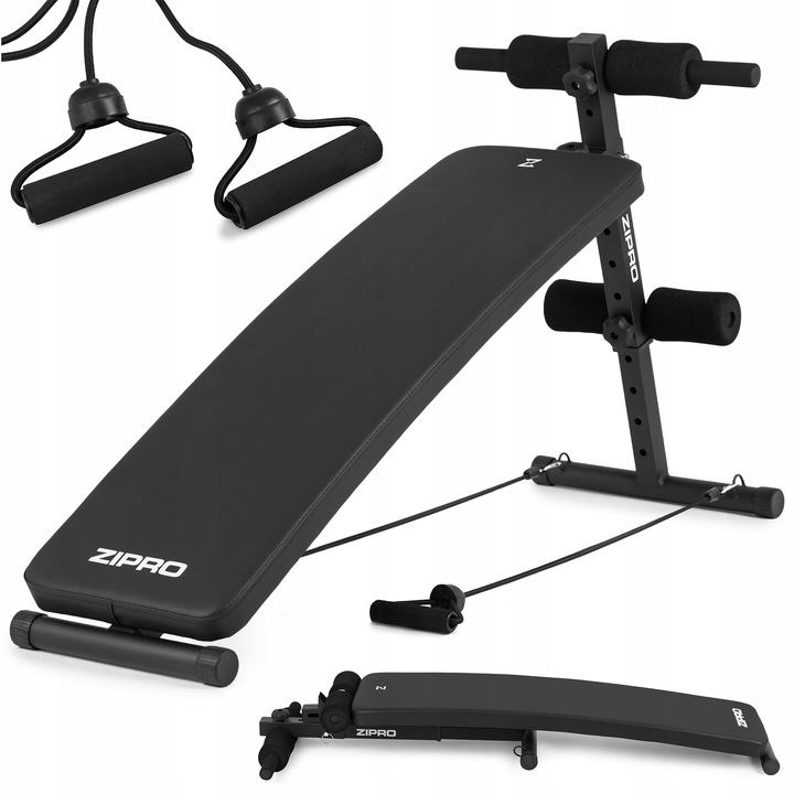 Ławka Treningowa Skośna Ławeczka Składana Regulowana do ćwiczeń Zipro Slant