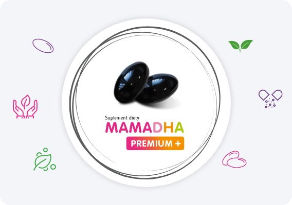 MamaDHA Premium+ DHA witaminy dla mamy 240 kapsułek