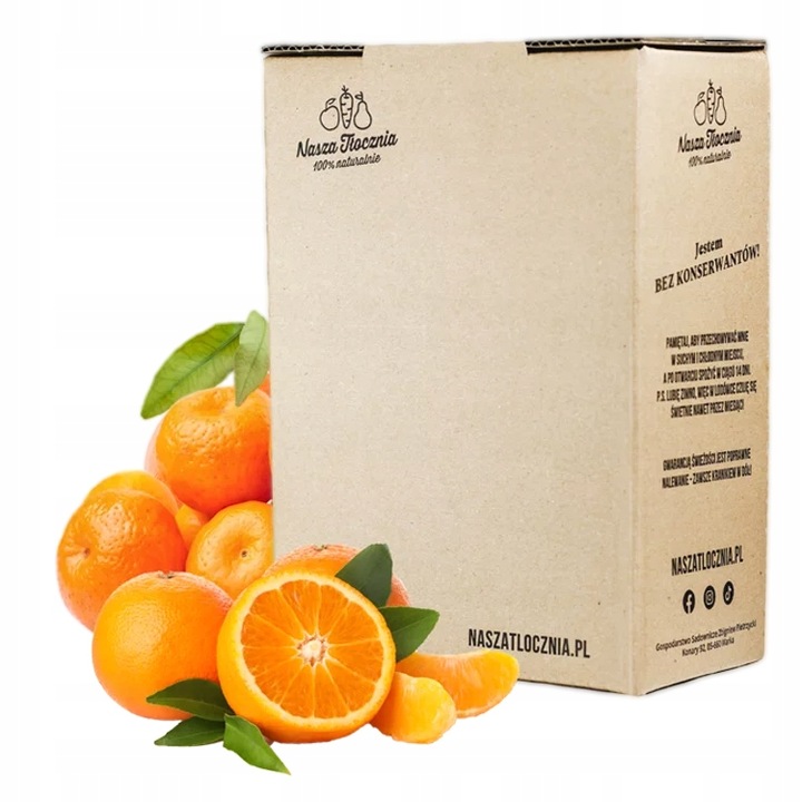 Sok wyciskany NFC 100% MANDARYNKA klementynka z mandarynki bez cukru
