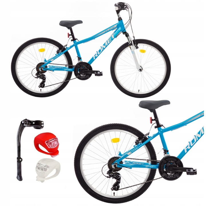 ROWER GÓRSKI MTB ROMET JOLENE 24" SHIMANO OŚWIETLENIE STOPKA GRATIS