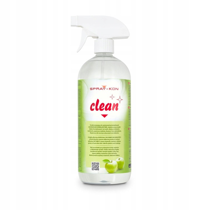 SPRAY-KON CLEAN ZMYWACZ CZYŚCIK HPL ABS PCV IN02, 1000ml + Atomizer