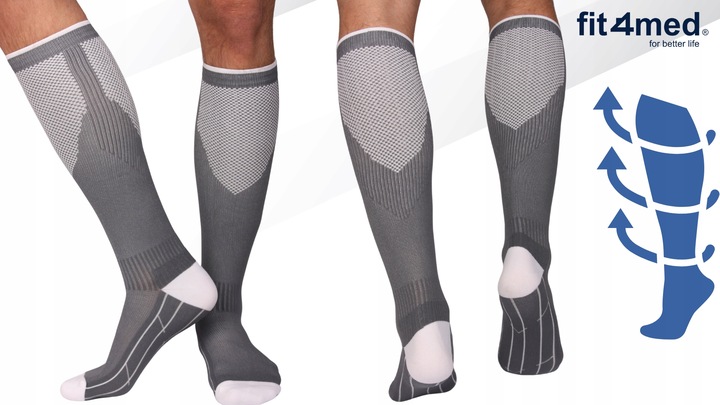 SKARPETY KOMPRESYJNE PODKOLANÓWKI UCISKOWE PRZECIWŻYLAKOWE ŻYLAKI