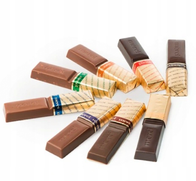 Podziękowanie dziękuje Bombonierka Merci 400g Storck prezent czekoladki