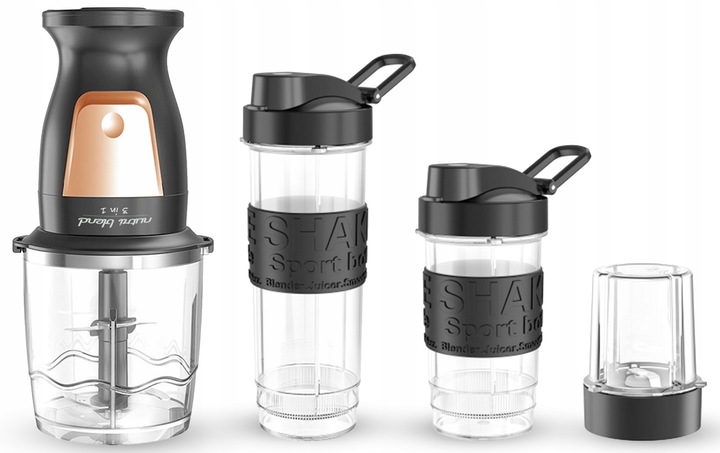 BLENDER 5 w 1 KIELICHOWY KALORIK DO SMOOTHIE KOKTAJLI 2 KUBKI 300W