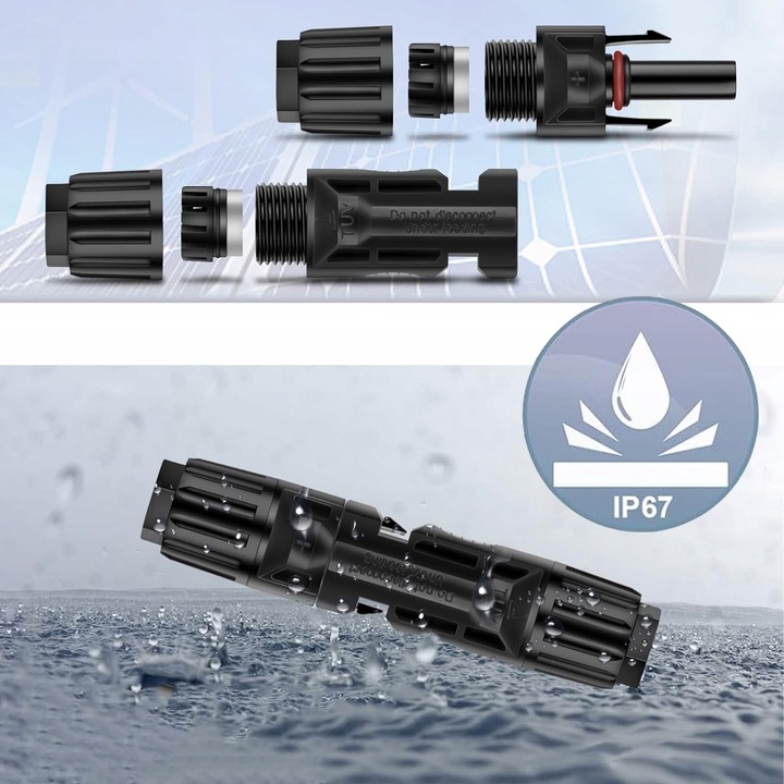 10 X MC4 KONEKTOR ZŁĄCZE SOLARNE WTYCZKA WTYK MC4 PV -+ PANEL SOLARNY IP67