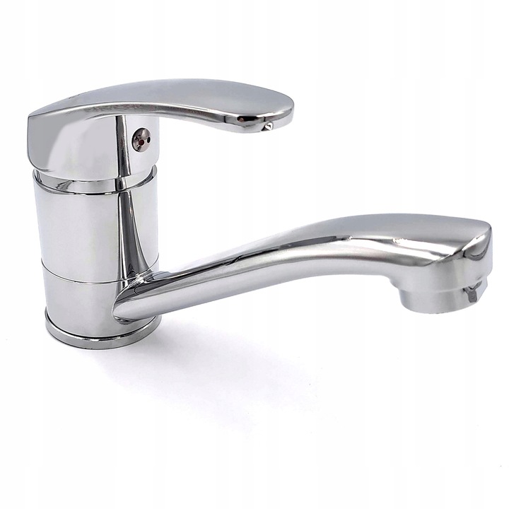 Bateria umywalkowa stojąca z ruchomą wylewką chrom obrotowa łaznienkowa