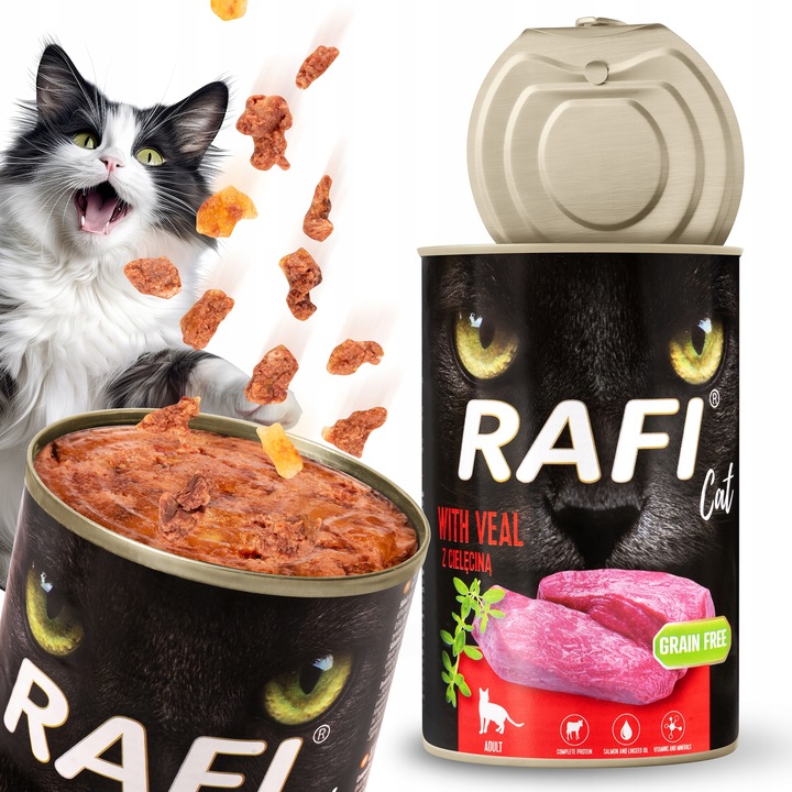 DOLINA NOTECI RAFI KOCIA KARMA DLA KOTA MOKRA PUSZKA MIX SMAKÓW