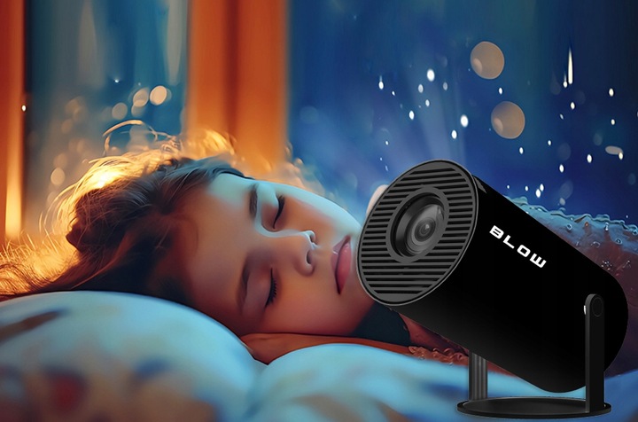 PRZENOŚNY PROJEKTOR OBROTOWY RZUTNIK GŁOŚNIK ANDROID SMART TV WIFI