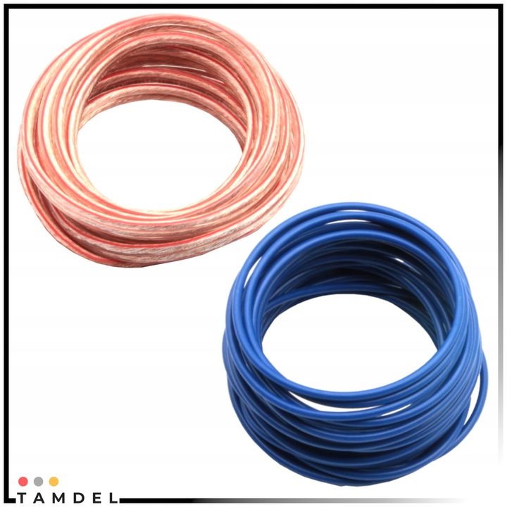 Zestaw kabli do wzmacniacza samochodowego 800W 8GA CCA + RCA + AGU