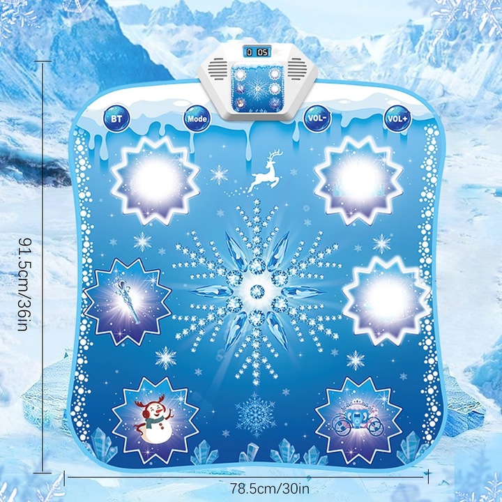 Mata Taneczna Non-Slip Z Bluetooth 5 Trybami Frozen Dla Dzieci