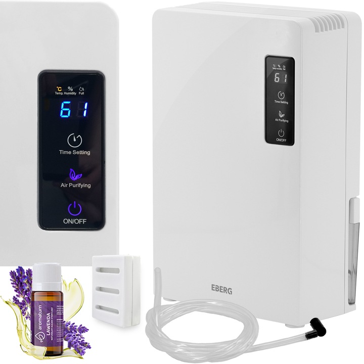 Osuszacz powietrza EBERG ZAG pochłaniacz wilgoci 2200ml filtr lampa UV