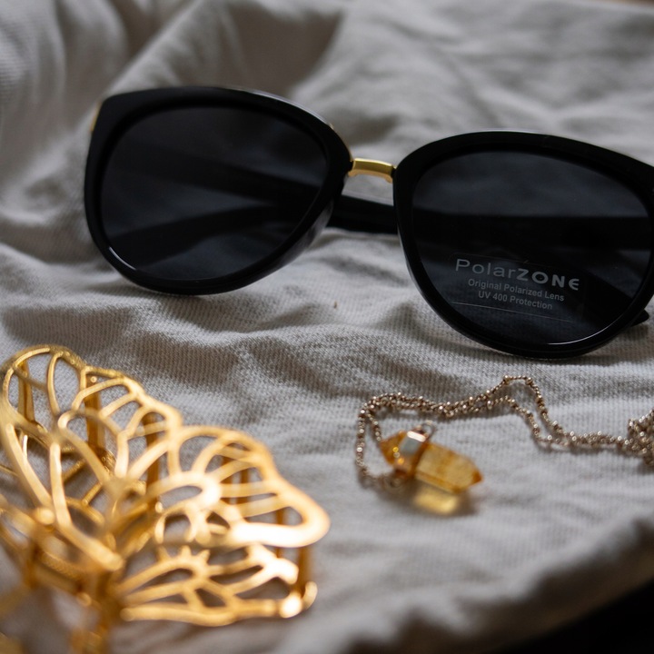 Okulary Przeciwsłoneczne Damskie KOCIE z Polaryzacją filtrem UV400 + GRATIS