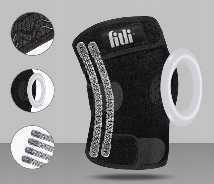 ORTEZA KOLANA Stabilizator z Usztywnieniem OPASKA STAWU KOLANOWEGO RZEPKI