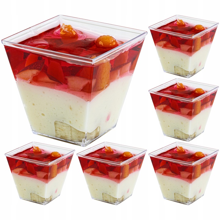 PUCHARKI DESEROWE PUCHAREK NA DESER PRZEKĄSKI 120ml 50 sztuk +