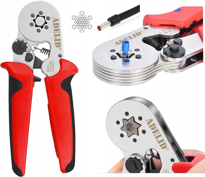 ZACISKARKA PRASKA TULEJEK DO KABLI SZEŚCIOKĄTNA