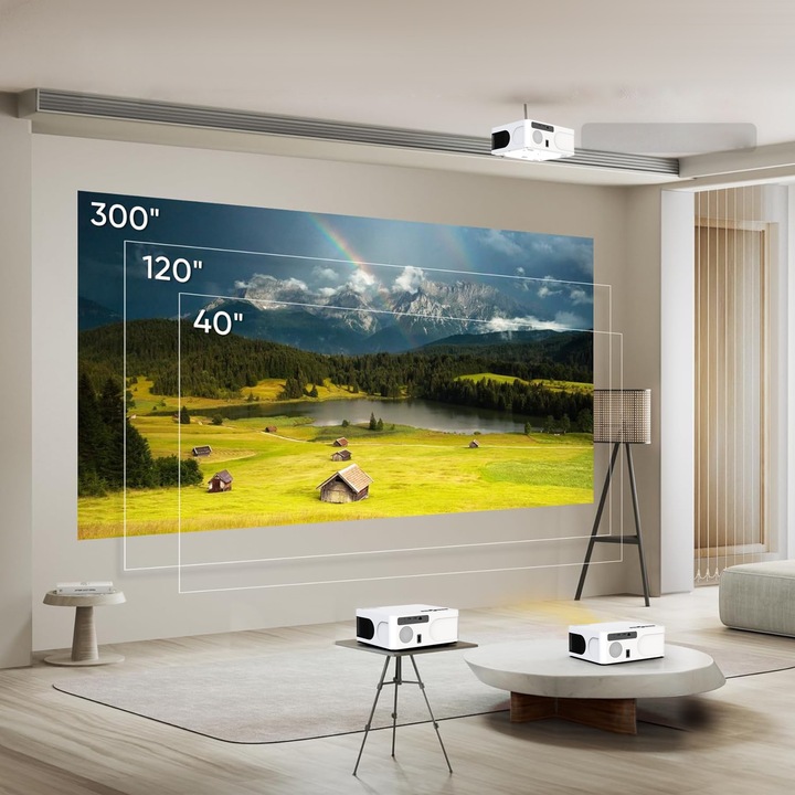 Projektor mini Rzutnik LED WiFi Android TV FULL HD 4K Autofocus do Telefonu