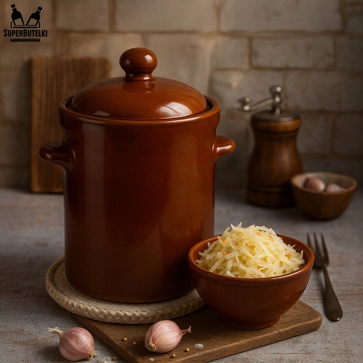 GARNEK KAMIONKOWY BECZKA 5 L DO KISZENIA KAPUSTY OGÓRKÓW KISZONKI KAMIONKA