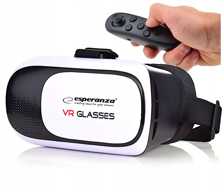 OKULARY GOOGLE VR 3D 360 STOPNI+PILOT BLUETOOT