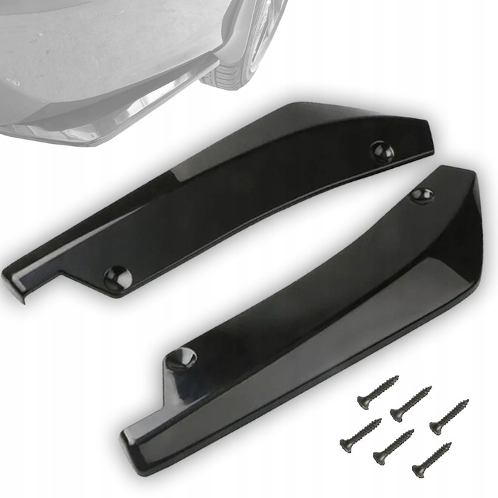 UNIWERSALNE LOTKI DOKŁADKI TYLNEGO ZDERZAKA CZARNY POŁYSK BWM VW SKODA AUDI