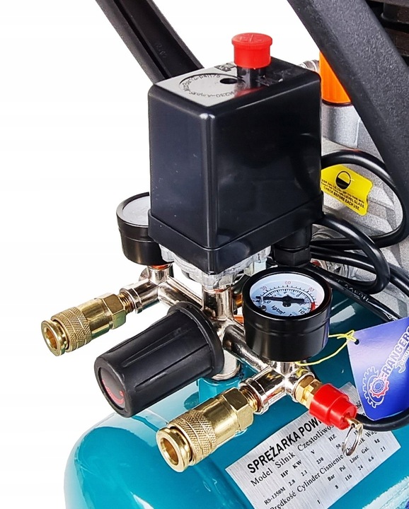 24L SPRĘŻARKA KOMPRESOR OLEJOWY 8 BAR MOCNY CICHY