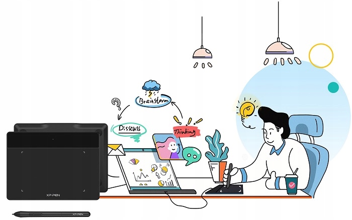 TABLET GRAFICZNY XP-PEN DECO FUN S CZARNY 8192 ST 5080 LPI DLA GRAFIKA