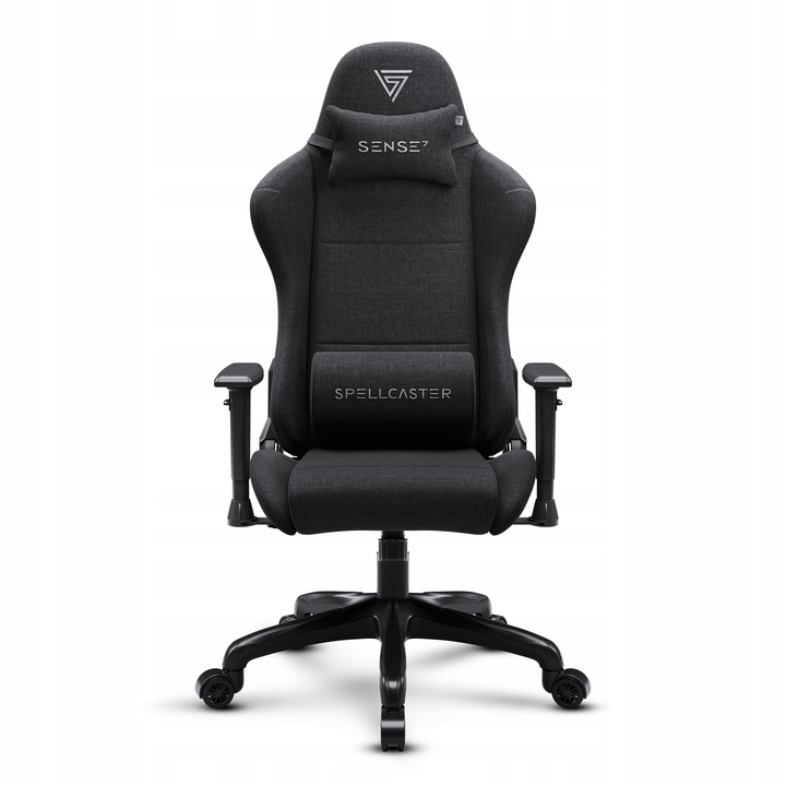Fotel Gamingowy Materiałowy Obrotowy Biurowy Krzesło Gracza Kubełek Sense7