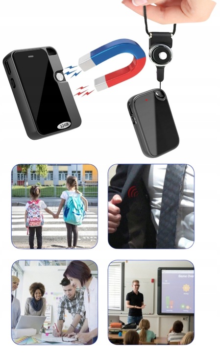 DYKTAFON SZPIEGOWSKI MINI CYFROWY PODSŁUCH MAŁY PENDRIVE 32GB BRELOK