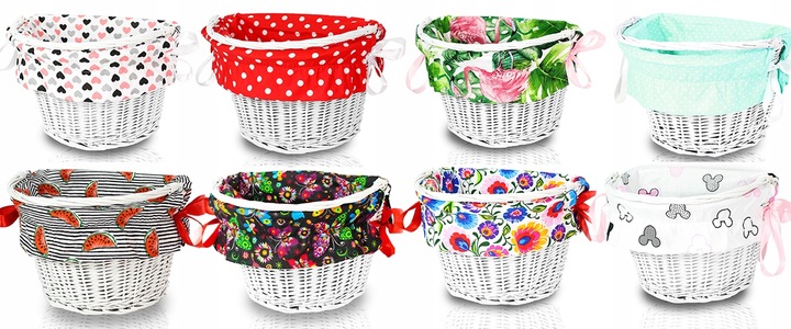 WKŁAD rowerowy WYŚCIÓŁKA do koszyka NA ROWER WZORY