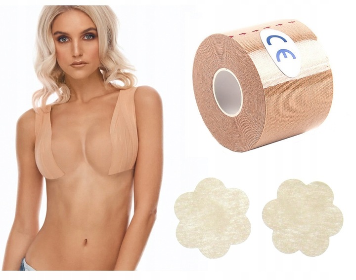 BOOB TAPE TAŚMA UNOSZĄCA BIUST MODELUJĄCA +OSŁONKI
