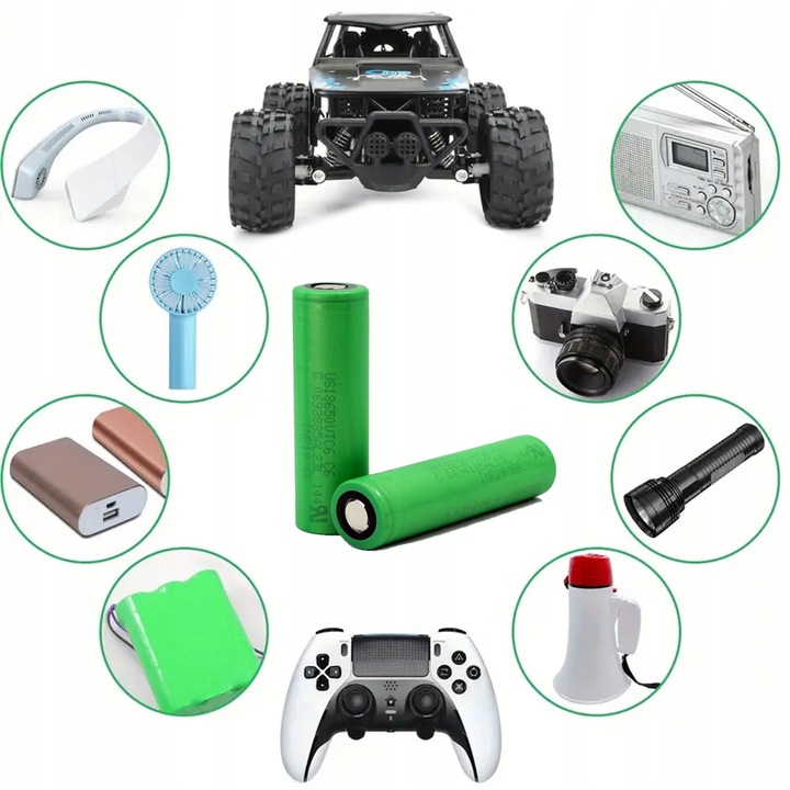 Ogniwo Wysokoprądowe US 18650 VTC6 3100mAh Li-ion 3,6V 30A Akumulator