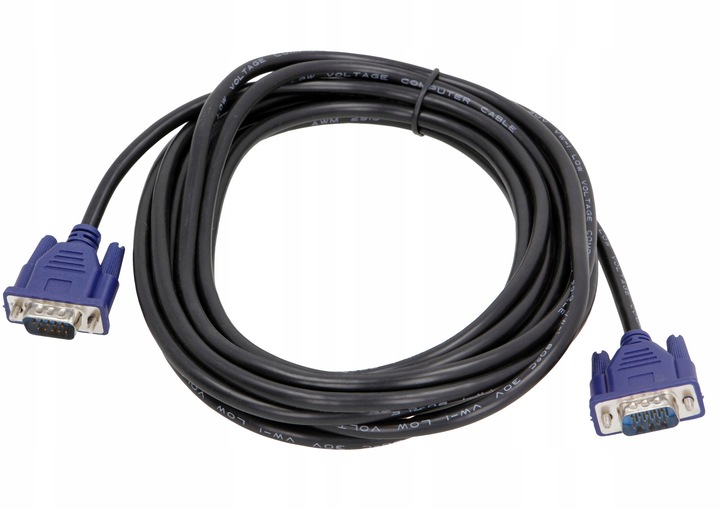 Kabel D-SUB VGA-VGA do monitora 10M Przewód FULLHD