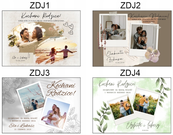 Podziękowania dla rodziców na ślub wesele prezent