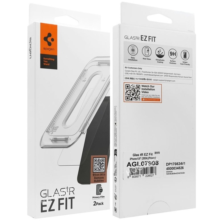 2x Szkło Prywatyzujące SPIGEN Privacy +Aplikator do Apple iPhone 16 Pro Max