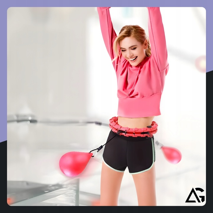 HULA HOP Z OBCIĄŻENIEM ODCHUDZAJĄCE Z OBCIĄŻNIKIEM SMART HULAHOP PLUS