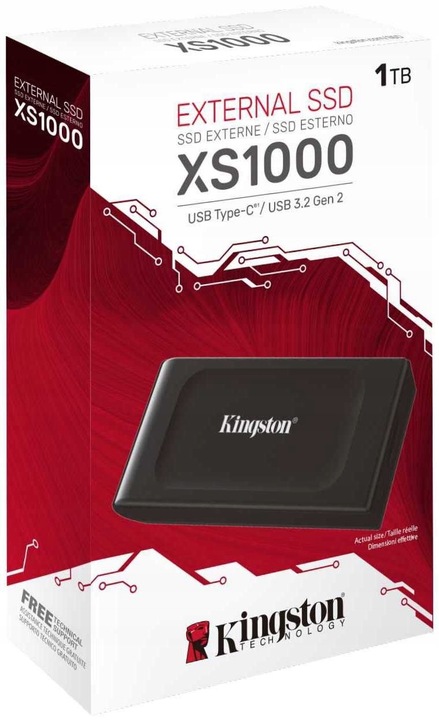 Dysk zewnętrzny SSD Kingston XS1000 2TB USB-C 3.2 Gen 2x2 SXS1000/2000G