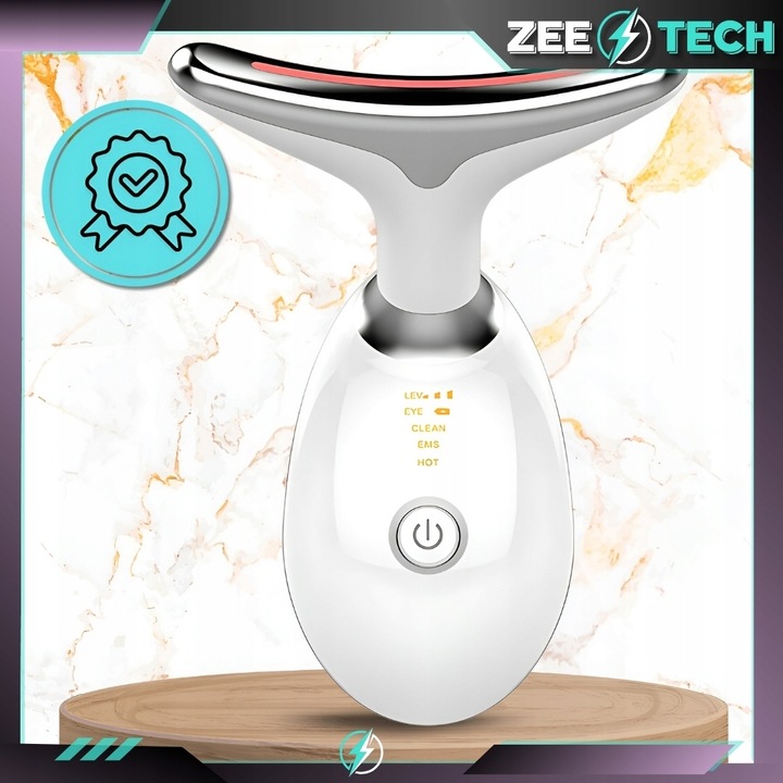 MASAŻER LIFTINGUJĄCY DO TWARZY SZYI SONICZNY DO UJĘDRNIANIA WIBRACYJNY EMS