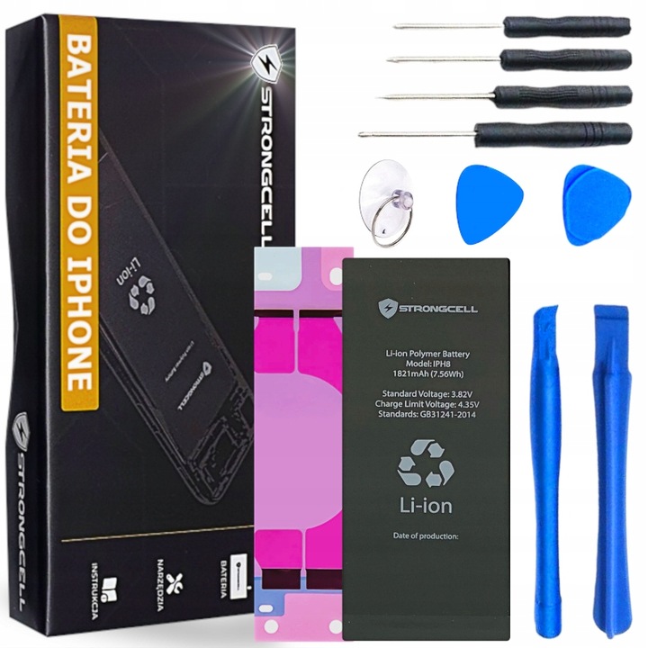Bateria do iPhone 8 A1863 A1905 A1906 STRONGCELL ŚWIEŻA