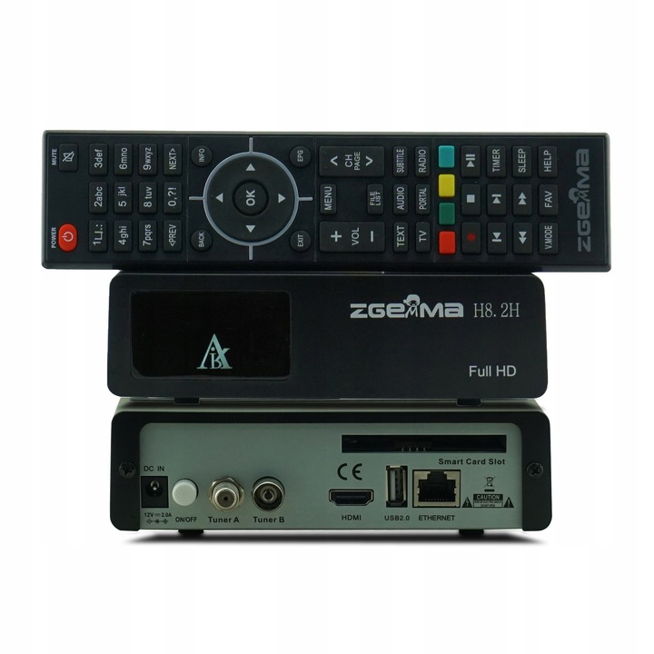 Tuner satelitarny ZGEMMA H8.2H + DVB-T2 HEVC, ENIGMA2, IPTV, OSCAM