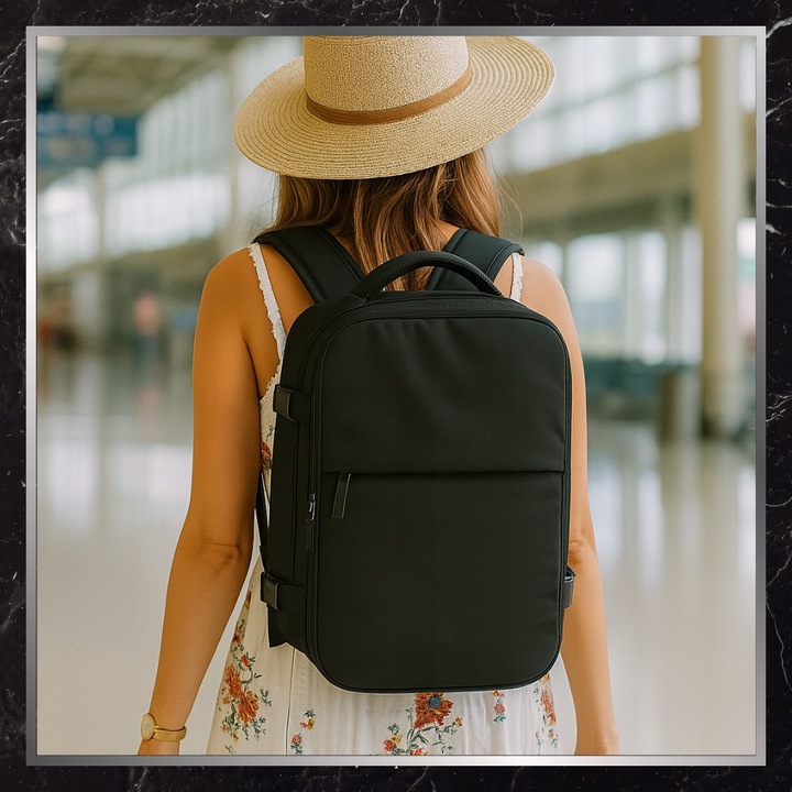 BAGAŻ Do Samolotu Torba A4 Pojemna Męska Podręczny Plecak Podróżny