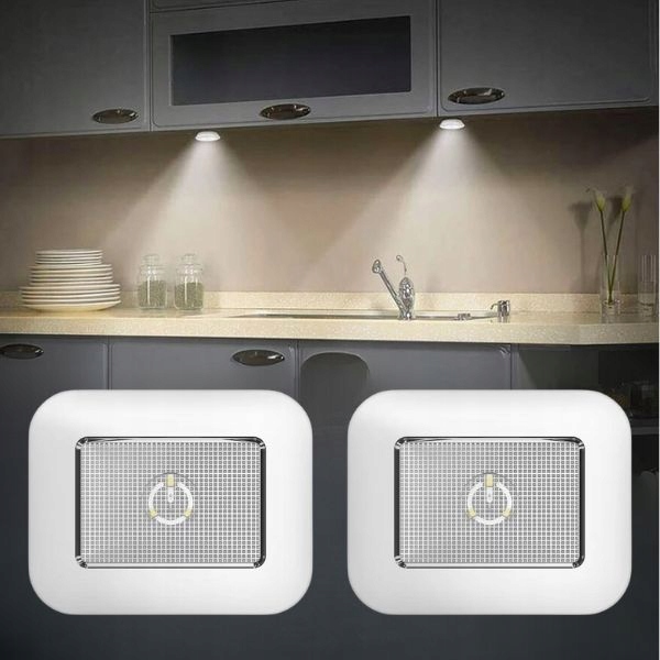 LETHE Zestaw 2 sztuk Akumulatorowa lampka podszafkowa Led