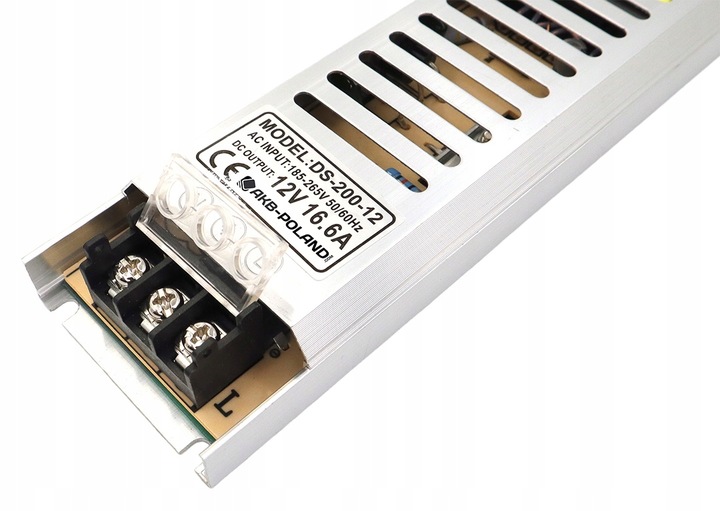 ZASILACZ 12V LED 200W Slim Montażowy Modułowy Do Taśmy MONO RGB