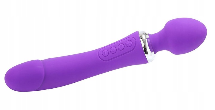 LUKSUSOWY WIBRATOR DAMSKI 2w1 PODGRZEWANY DO 45stC - USB DAWCA ORGAZMÓW