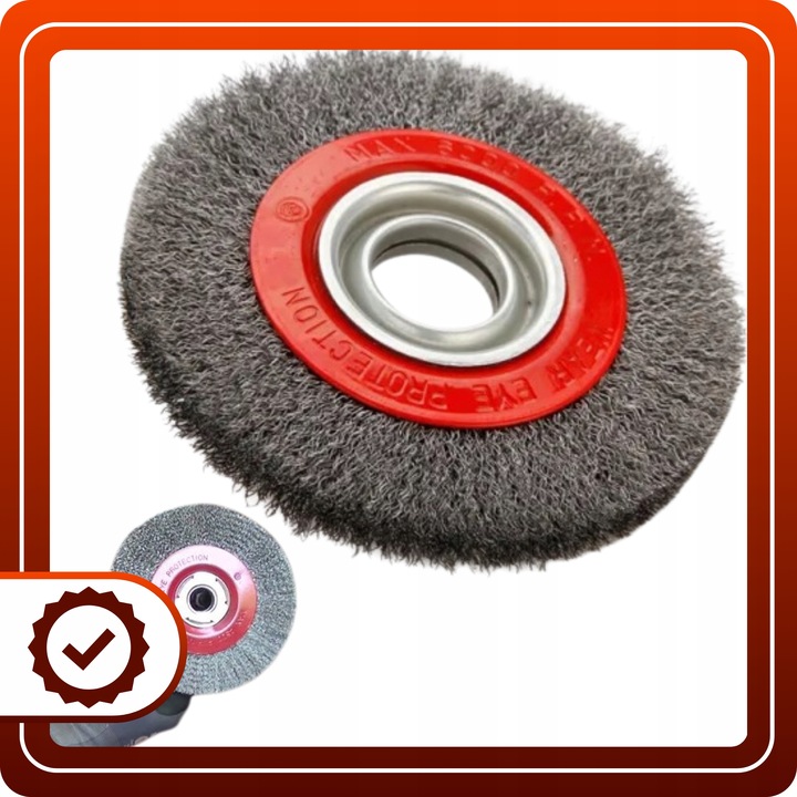 SZCZOTKA DRUCIANA tarczowa do szlifierki stołowej 200 mm Z REDUKCJAMI