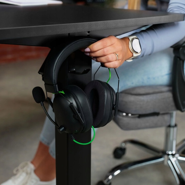 Biurko Narożne Elektryczne Regulowane Gamingowe Regulacja Wysokości