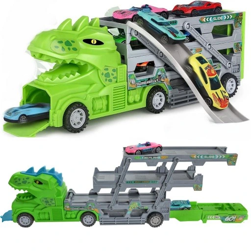 Laweta Tir Ciężarówka Wyrzutnia 6 Aut Autka Zestaw Samochód + Resoraki Auta