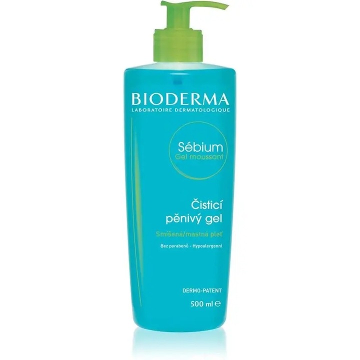 Bioderma Sebium Gel Moussant antybakteryjny żel do mycia twarzy 500ml