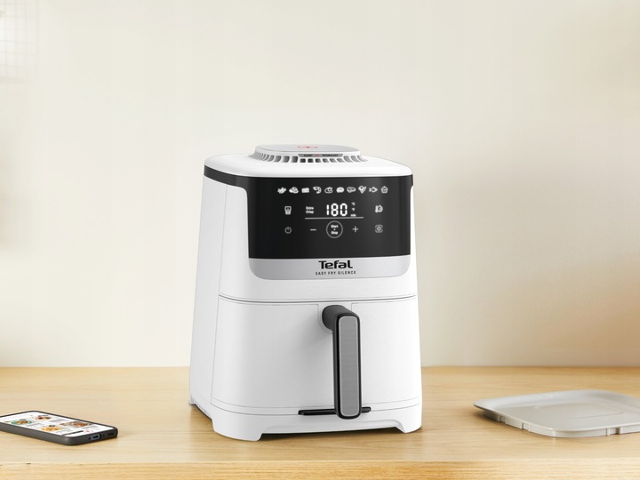 Frytkownica beztłuszczowa TEFAL Easy Fry Silence EY5521E 5l biała Air