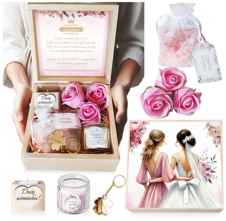 PODZIĘKOWANIE DLA ŚWIADKÓW BOX DLA ŚWIADKA I ŚWIADKOWEJ PREZENT DLA ŚWIADKA