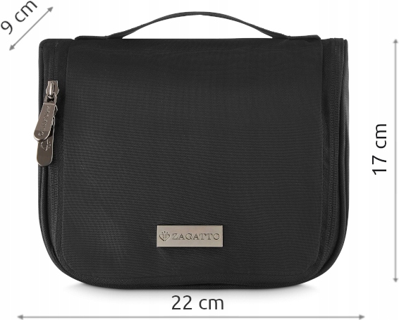 Kosmetyczka podróżna damska męska wisząca z haczykiem ZAGATTO organizer